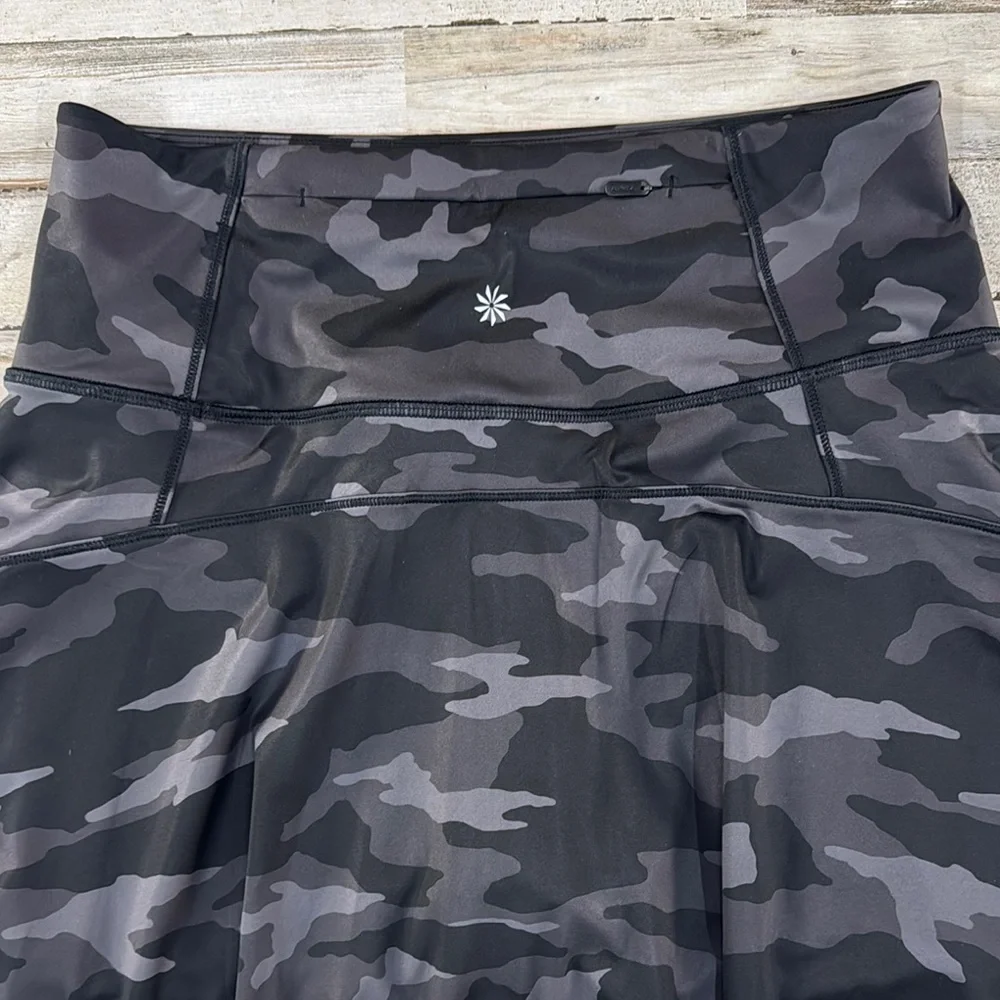 Athleta Match Point Black Camouflage Women's Skort with built in shorts - Picture 14 of 15